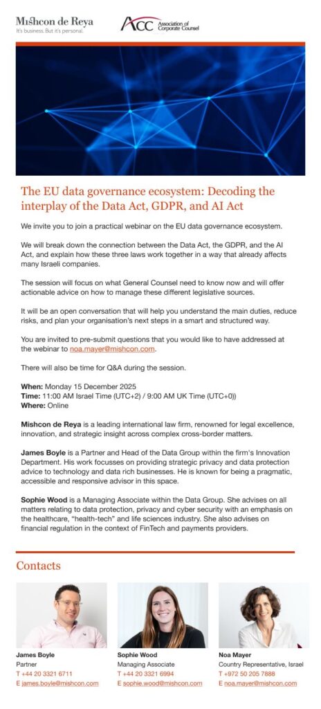 ACC - ארגון היועצים המשפטיים הפנימיים בישראל